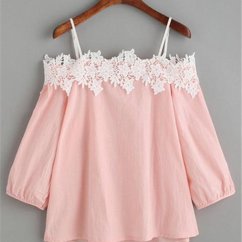 Lace Off-shoulder Blouse