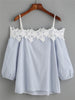 Lace Off-shoulder Blouse