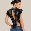 Cute Ruffle Crop Blouse