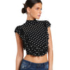 Cute Ruffle Crop Blouse