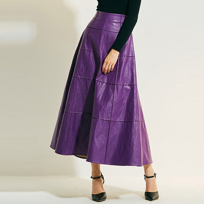 Autumn Leather Skirt