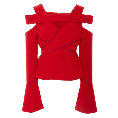 Stylish Cold Shoulder Blouse