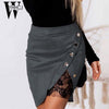 Patchwork Mini Skirt