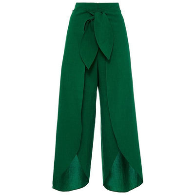 Bowknot Plain Pants