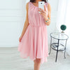 Pleated Party Dress