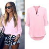 Fashion V-Neck Chiffon Blouse