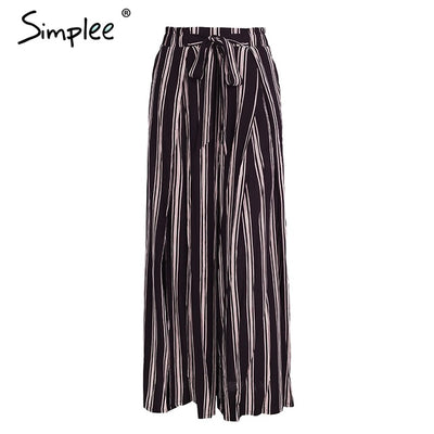 Simplee High Split Pants