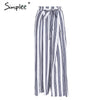 Simplee High Split Pants