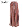 Simplee High Split Pants
