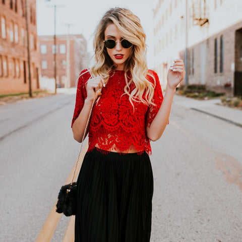 Ladies Short Sleeve Blouse